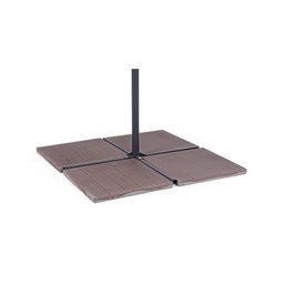 [B0795654] Set marmette 50x50 cemento iroko 20kg