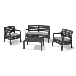 [1945366] Set salotto 4 pz da esterno Delano grafite