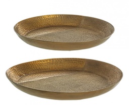 [B0184171] Set2 Piatto Decor Hammel Oro