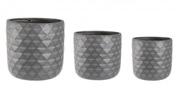 [B0790636] Set3 P.Vaso Pyramid To Antracite
