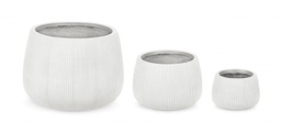 [B0790662] Set3 P.Vaso Ribbed Bomb Bianco Alto