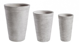 [B0790578] Set3 Vaso Graffiti To Bianco Alto  