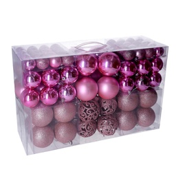 [V6162250000] Sfera plastica confezione 100 pezzi rosa cmø4,6,8