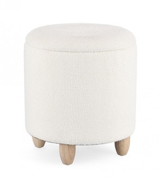 [B0721612] Sgabello Contenitore  Zena Bianco