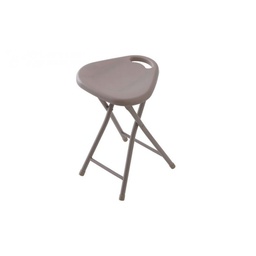 [FER868006] Sgabello Doccia in Acciaio e ABS Tortora Pieghevole