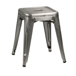 [V8032880000] Sgabello ferro bristol galvanizzato cm 39x39h45