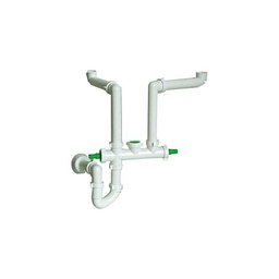 [2000175] Sifone lavello compatto autopulente 2 vie 1&quot;1/2 Bonomini