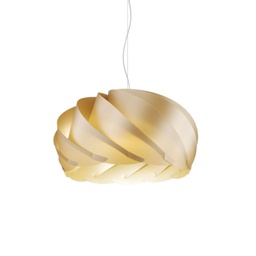 [GL/S/55/NGLD] Sospensione 2 Luci New Gold in Metallo Cromato Cm. 55 x 52