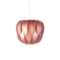 [QN/S/60/PKM] Sospensione 2 Luci Pink Metal in Metallo Cromato Cm. 60 x 54h