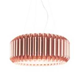 [LOU/S3/60/COP] Sospensione 3 Luci Copper Metallo Cromato cm. 60 x 31h