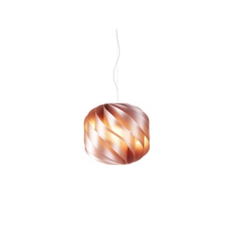 [GL/S/72/COP] Sospensione 3 Luci Copper in Metallo Cromato Cm. 72 x 70h