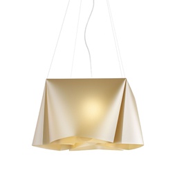 [WANDA/S3/60/NGLD] Sospensione 3 Luci New Gold in Metallo  Cromato Cm. 59 x 31h