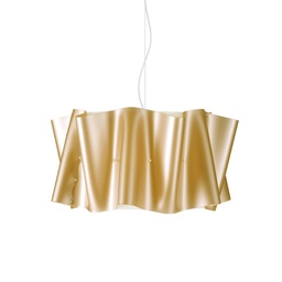 [FOLIO/S3/60/NGLD] Sospensione 3 Luci New Gold in Metallo Cromato Cm. 60 x 32h