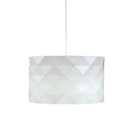 [PRISMA/S3/40/W] Sospensione 3 Luci in Metallo Cromato Cm. 40 x 25h