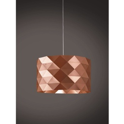 [PRISMA/S5/40/COP] Sospensione 5 Luci in Metallo Cromato Cm. 40 x 25h