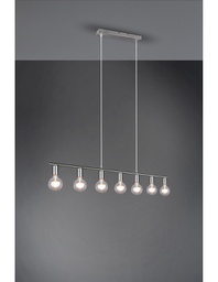 [TRIOR30187007] Sospensione 7xE27 Vannes Nichel L110 cm Trio Lighting