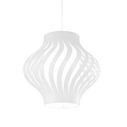[H39S/W] Sospensione Bianco in Plastica Bianco Cm. 40 x 39h