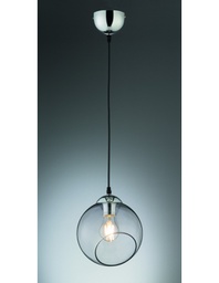 [TRIOR30071054] Sospensione Clooney Sfera Vetro Fumé Ø20 cm Trio Lighting