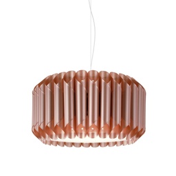 [LOU/S/50/COP] Sospensione Copper in Metallo Cromato Cm. 50 x 31h