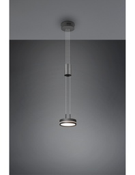 [TRIO326510142] Sospensione Disco Pendente Led Integrato Franklin Antracite Trio Lighting