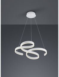 [TRIO371310131] Sospensione Francis Vortici Bianco Led 52w Dimmerabile Trio Lighting
