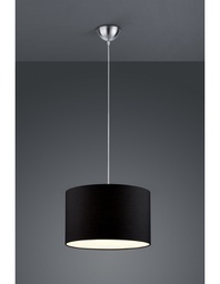 [TRIO303300102] Sospensione Hotel 1xE27 Paralume Nero Ø40 cm Trio Lighting
