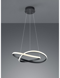 [TRIOR32051132] Sospensione Moderna Course Antracite Nero Led Dimmerabile 27W Ø60 cm Trio Lighting