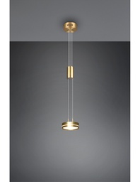 [TRIO326510108] Sospensione Moderna Isola Disco Led Franklin Ottone Trio Lighting