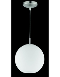 [TRIOR30152507] Sospensione Moderna Moon Boccia Vetro Bianco Ø25 cm Trio Lighting