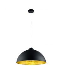 [TRIO308000132] Sospensione Moderna Romino II Nero Oro Ø50 cm 1xE27 Trio Lighting