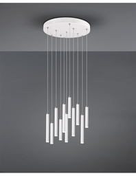 [TRIO321691131] Sospensione Moderna Tubular 11 Tubi Led Bianco Ø40 cm Trio Lighting