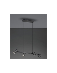 [TRIO302400432] Sospensione Nera 4 Faretti Spot GU10 Orientabili Marley Trio Lighting