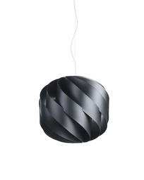[GL/S/25/NE] Sospensione Nero in Metallo Cromato Cm. 25 x 23h