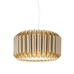 [LOU/S/50/NGLD] Sospensione New Gold in Metallo Cromato Cm. 50 x 31h