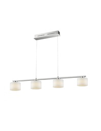 [TRIO325510407] Sospensione Nichel 4 Vetri Led Dimmer Alegro Trio Lighting