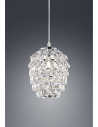 [TRIOR30451006] Sospensione Petty Grappolo Gemme Cromo Ø20 cm Trio Lighting