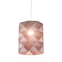 [PRISMA/S/27/PKM] Sospensione Pink Metal in Metallo Cromato Cm. 27 x 32 h
