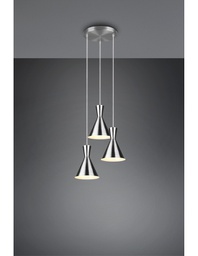 [TRIOR30783907] Sospensione Rotonda Enzo 3xE27 Nero Opaco Trio Lighting