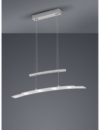 [TRIOR32990407] Sospensione Samos Led Dimmerabile Nichel L80 cm Trio Lighting