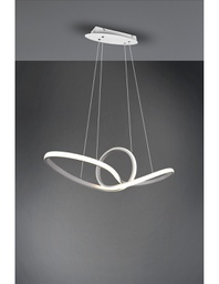 [2002680] Sospensione Sansa Led 28w Dimmerabile Bianco L80 cm Trio Lighting
