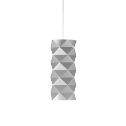 [PRISMA/S/13/SVR] Sospensione Silver in Metallo Cromato Cm. 13 x 32h