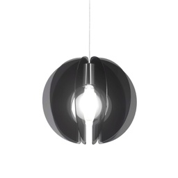 [SI/S/40/FU] Sospensione Sirio Fumè in Metallo Cromato Cm. 40 x 40h