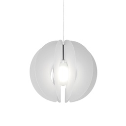 [SI/S/40/SA] Sospensione Sirio Satinato in Metallo Cromato Cm. 40 x 40h