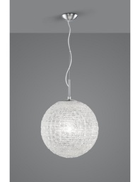 [TRIO307804100] Sospensione Sweety 1xE27 Nichel E Acrilico Ø40 cm Trio Lighting