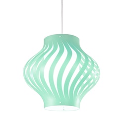 [H39S/V] Sospensione Verde Pastello in Plastica Cm. 40 x 39h