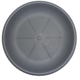 [1915223] Sottovaso Tondo Cm. 26 Grigio Per Vaso Da Fiori Bama
