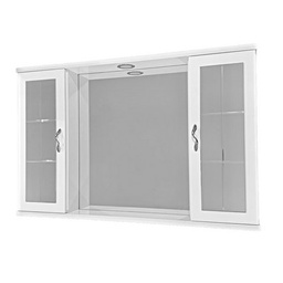 [DFLEX-145-E200-B94] Specchio Cloe 2 ante a specchio - Bianco 94,5x60,5x16