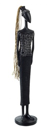[B0182192] Statuetta Zulu Donna 820