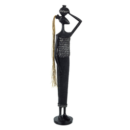 [B0182194] Statuetta Zulu Donna industrial