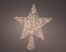 [20102453] Stella Stabile per Albero di Natale Micro LED BO L 6 x P 25 x H 27 cm